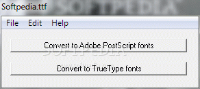 Illustrator TrueType/PostScript Converter