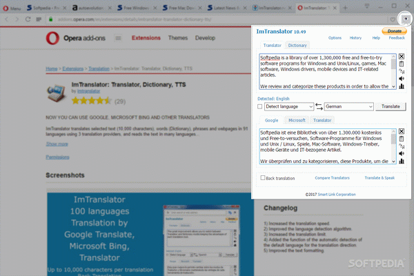 ImTranslator for Opera