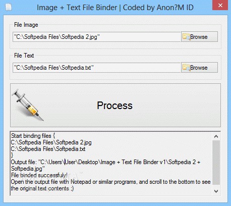 Image + Text File Binder