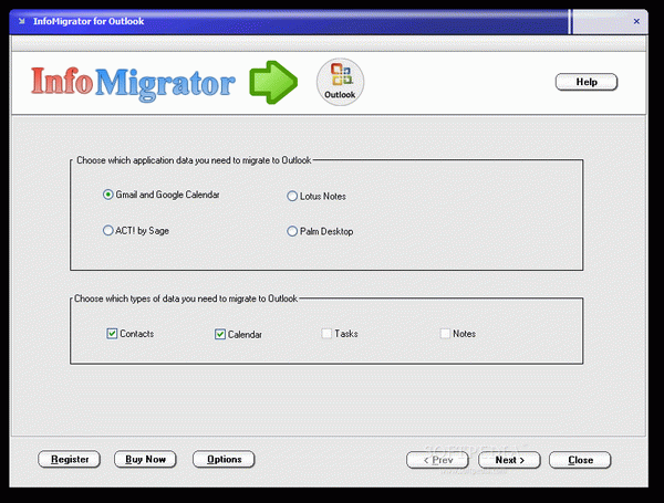 InfoMigrator for Outlook