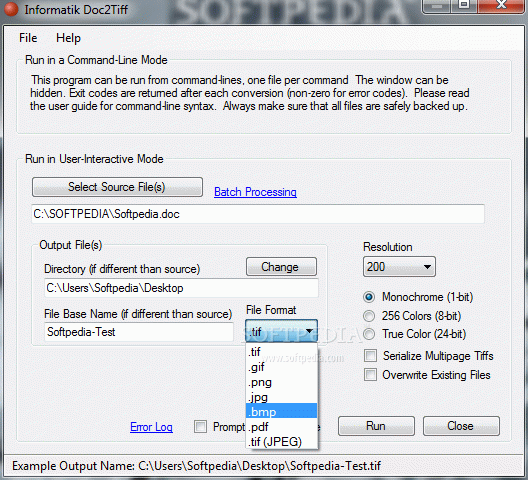 Informatik Doc2Tiff