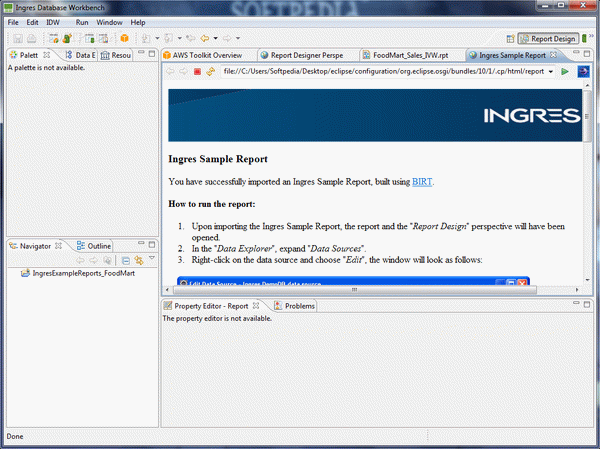 Ingres Database Workbench