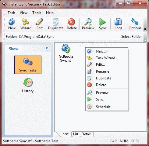 InstantSync Secure FTPS / SFTP