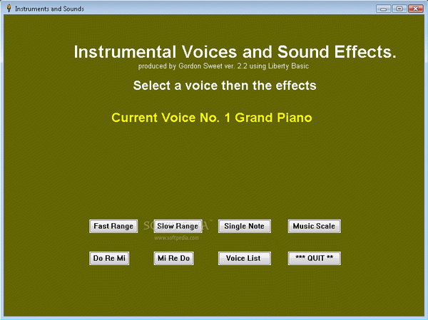 Instrument and Sounds