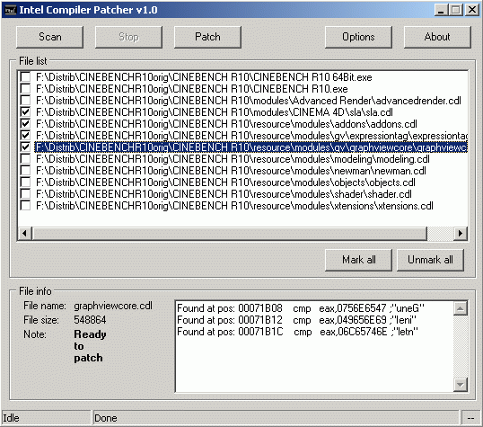 Intel Compiler Patcher