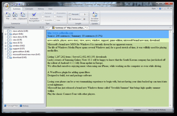 Intellexer Summarizer