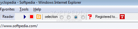 Internet Explorer Page-Reader Bar