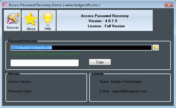 Access Password Recovery