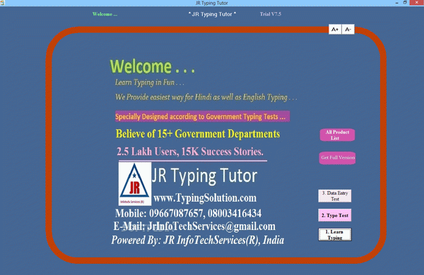 JR Typing Tutor