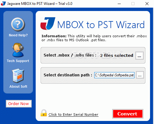 Jagware MBOX to PST Wizard