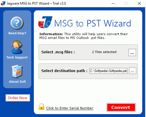 Jagware MSG to PST Wizard