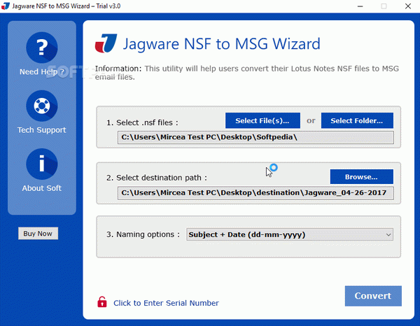 Jagware NSF to MSG Wizard