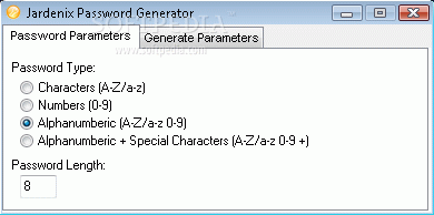 Jardenix Password Generator