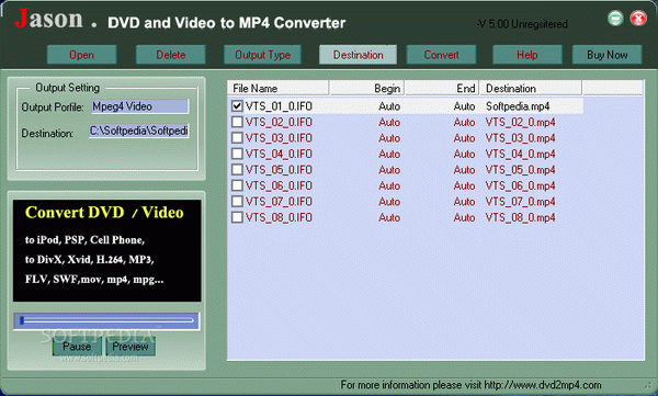 Jasonsoft DVD Video MP4 Converter