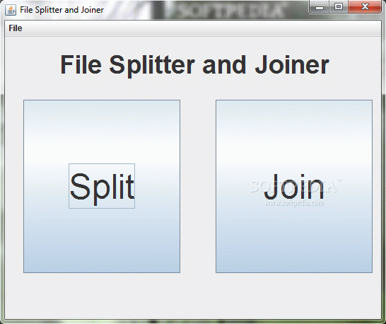 File Splitter and Joiner