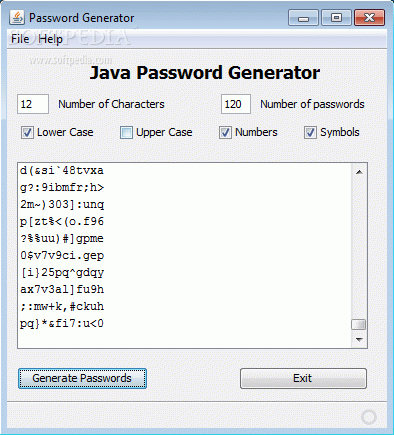 Java Password Generator