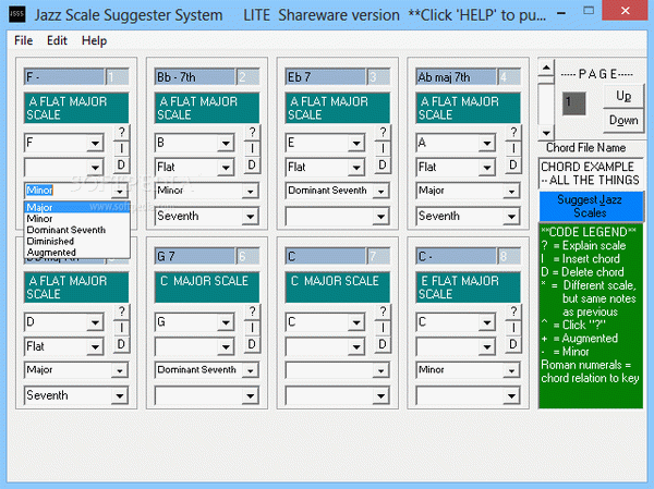 Jazz Scale Suggester System Lite