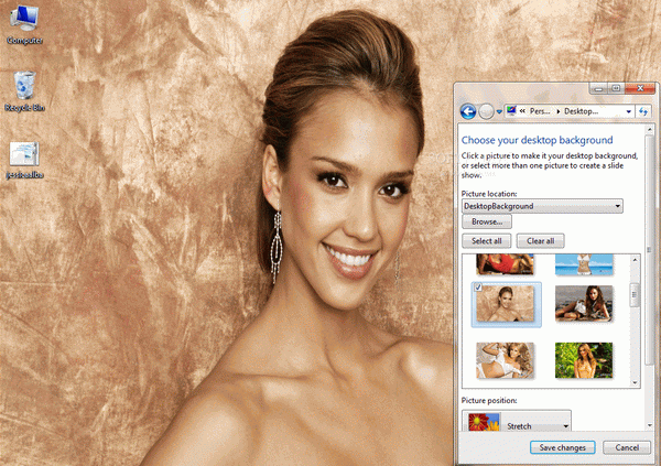 Jessica Alba Windows 7 Theme