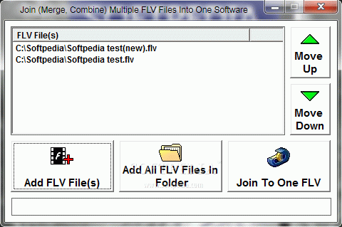 Join (Merge, Combine) Multiple FLV Files Into One Software