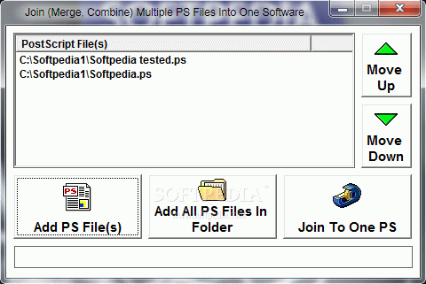 Join (Merge, Combine) Multiple PS Files Into One Software