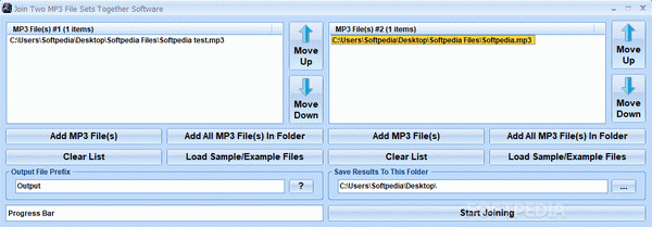 Join Two MP3 File Sets Together Software