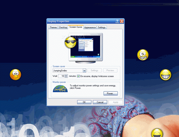 Jumping Smiles Screensaver