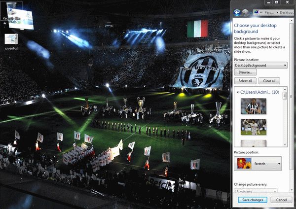 Juventus FC Windows 7 Theme with Song