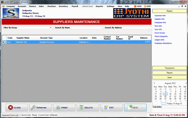 Jyothi ERP System