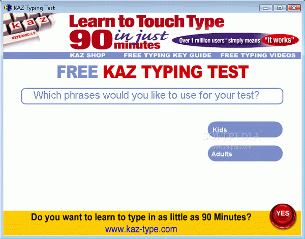 KAZ Typing Test
