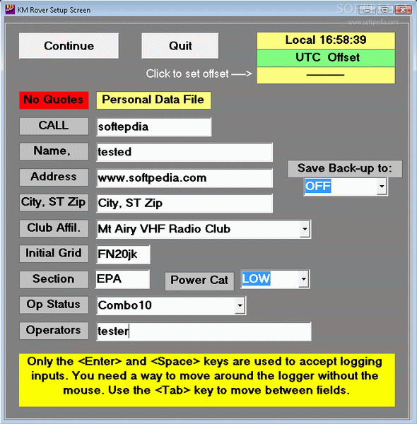 KM Rover Logger