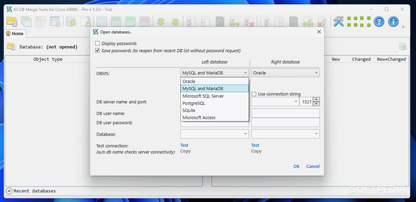 KS DB Merge Tools for Cross-DBMS