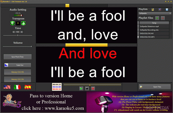 Karaoke 5 - Lite Freeware