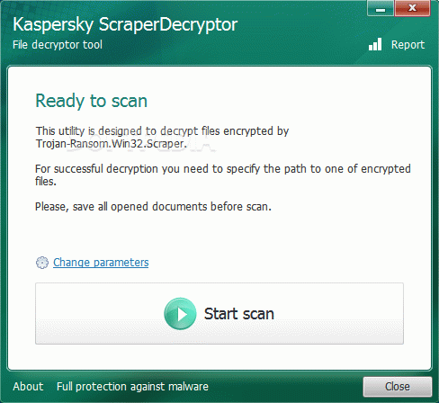 Kaspersky ScraperDecryptor