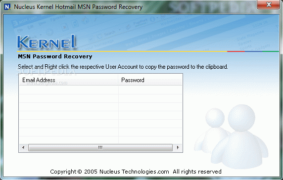 Kernel Hotmail MSN Password Recovery