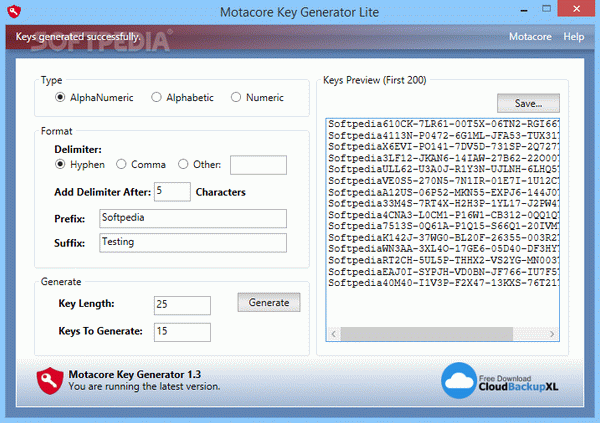 Motacore Key Generator Lite