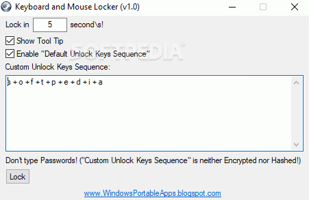 Keyboard and Mouse Locker