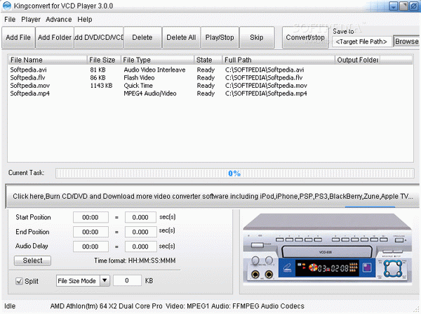 KingConvert For VCD Player