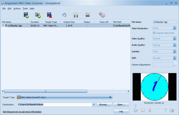 KingConvert MKV Video Converter