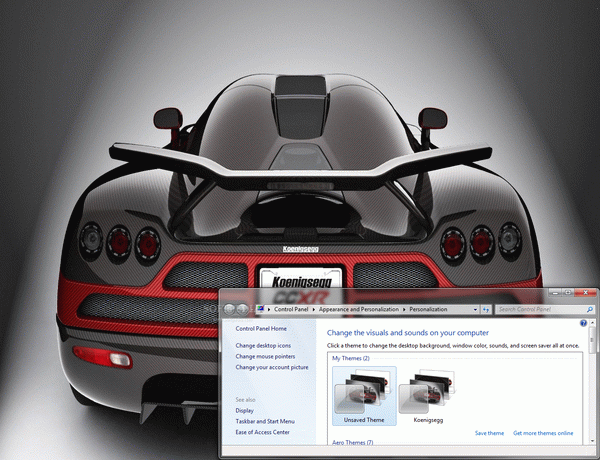 Koenigsegg Windows 7 Theme