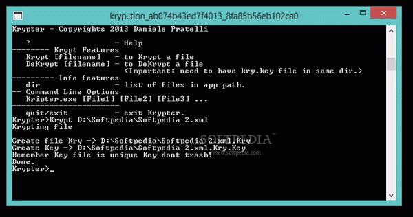 Krypter Command Line