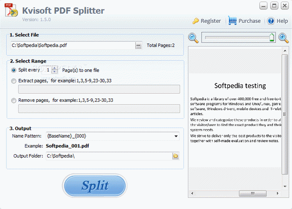 Kvisoft PDF Splitter