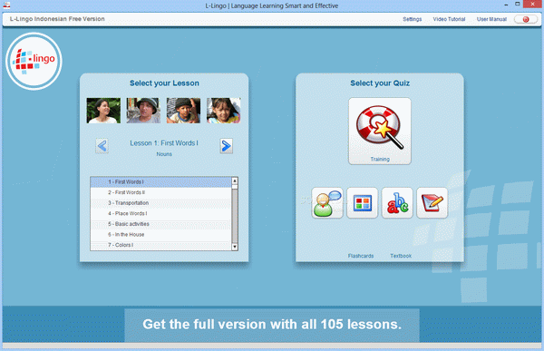 L-Lingo Indonesian Free Version