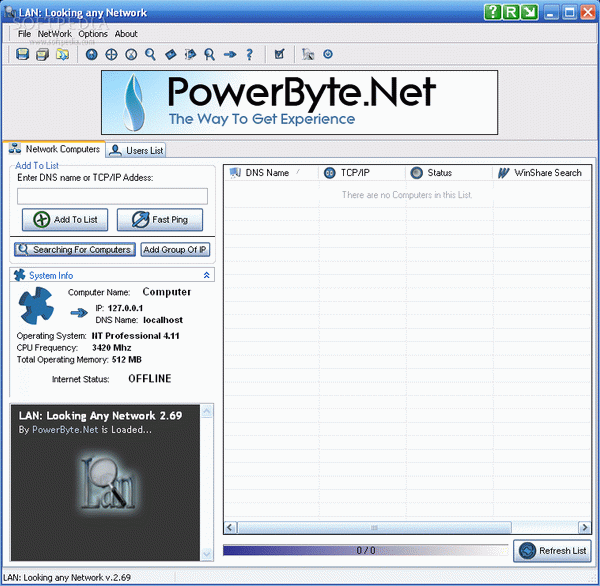 LAN: Looking Any Network