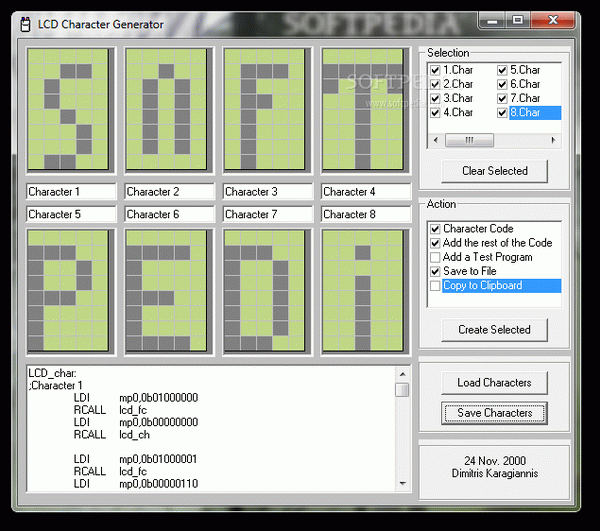 LCD Character Generator