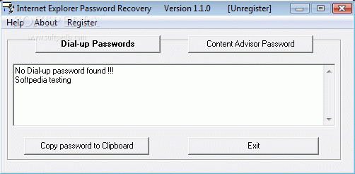 Internet Explorer Password Recovery