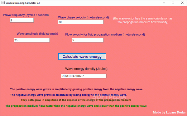 Landau Damping Calculator