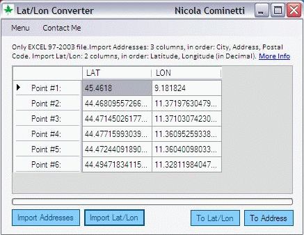 Lat/Lon Converter