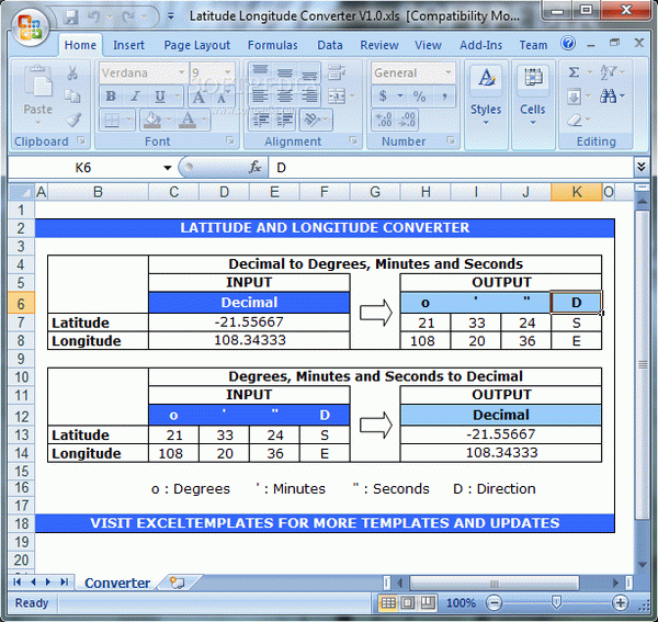 Latitude Longitude Calculator