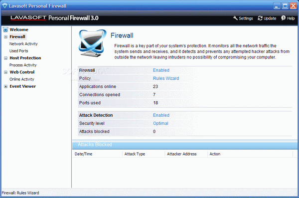 Lavasoft Personal Firewall