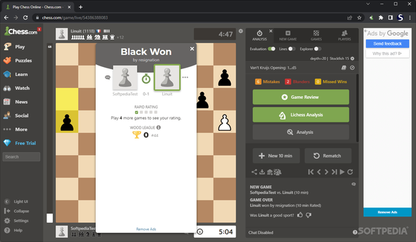 Lichess Cloud Analysis for Chess.com